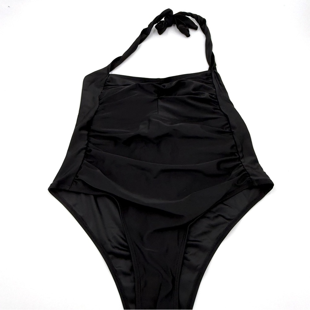 NEW Pallet Pull Black One Piece Swim Bathing Suit Size Large (CBR0001)